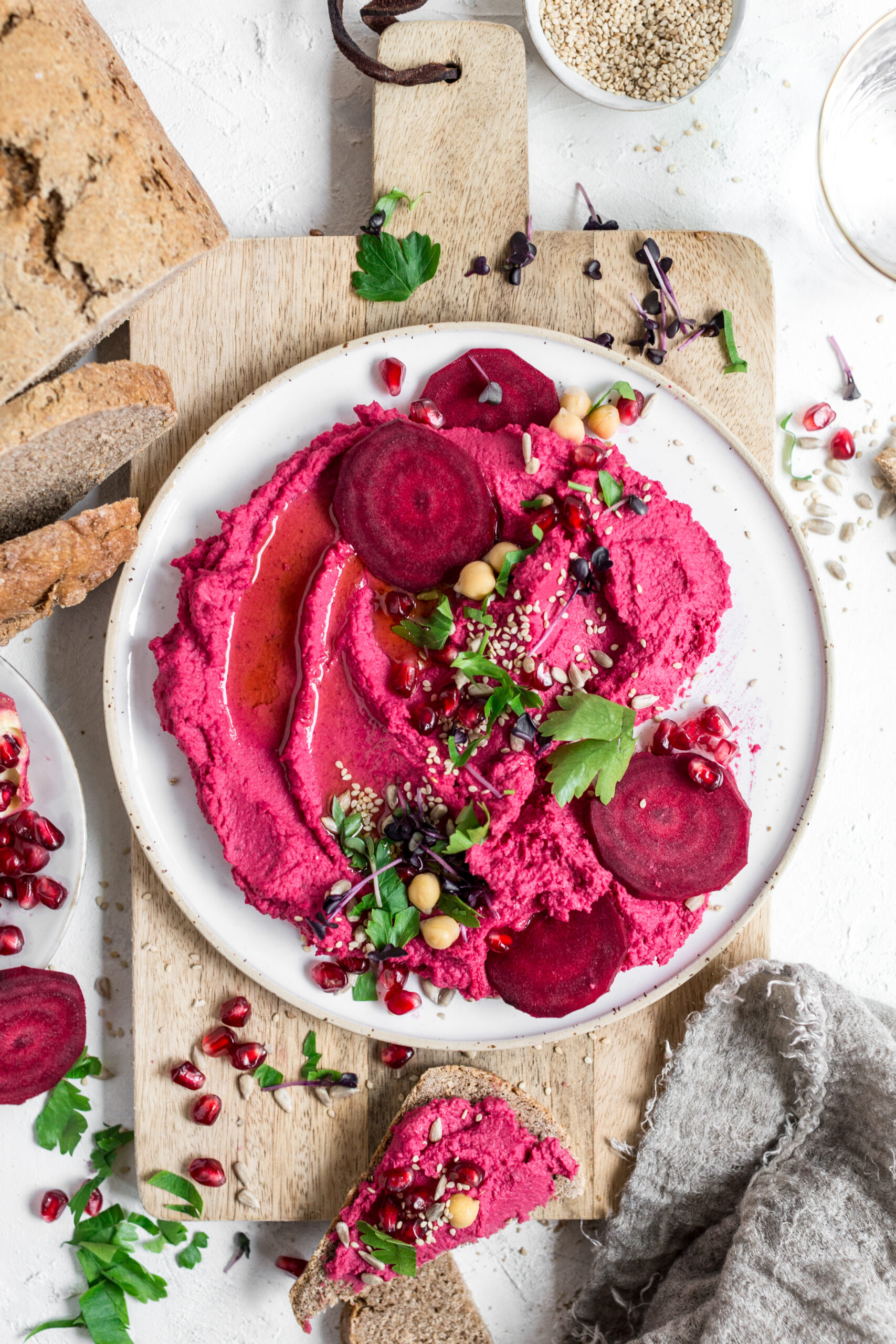 Rote Beete Humus Foodfotografie Sarah Renziehausen